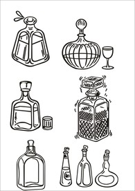 手绘酒杯酒具