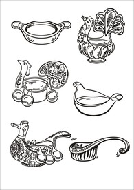 手绘餐具器皿