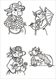手绘线描小牛