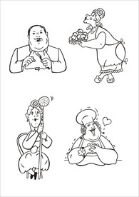 手绘卡通人物