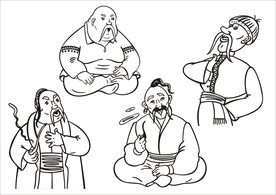 手绘卡通人物