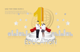 学生元素海报