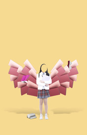 学生元素海报