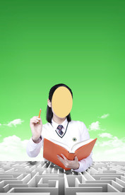 学生元素海报