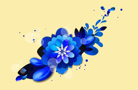 手绘花卉素材