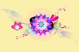 手绘花卉素材