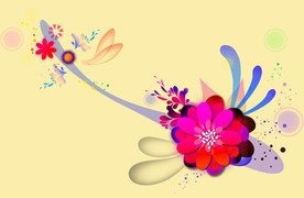 手绘花卉素材