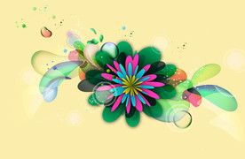 手绘花卉素材