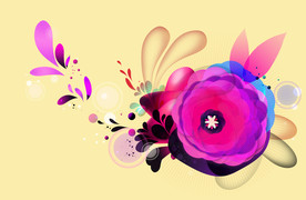 手绘花卉素材