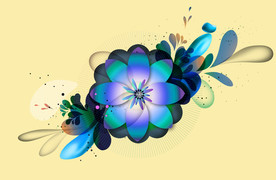 手绘花卉素材