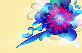 手绘花卉素材