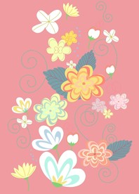 手绘花卉底纹