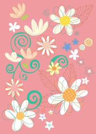 手绘花卉底纹