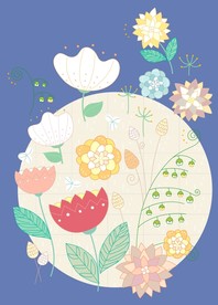 手绘花卉底纹
