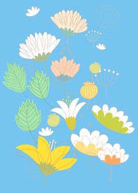 手绘花卉底纹
