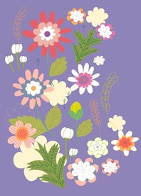 手绘花卉底纹