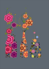 手绘花卉底纹