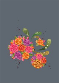 手绘花卉底纹