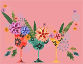 手绘花卉底纹