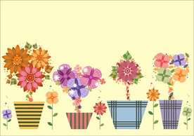 手绘花卉底纹
