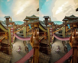 ps一键彩漫动作