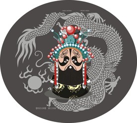 手绘京剧人物