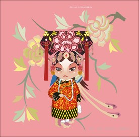 手绘京剧人物