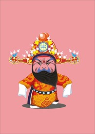 手绘京剧人物