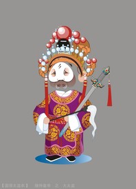 手绘京剧人物