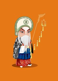 手绘京剧人物