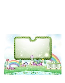 手绘楼市建筑