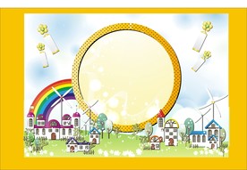 手绘楼市建筑