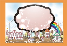手绘楼市建筑