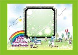 手绘楼市建筑