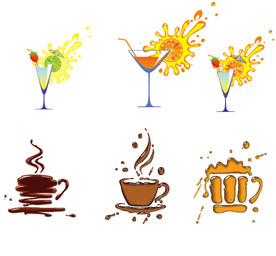 咖啡饮料橙汁组图