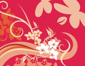 花卉底纹背景