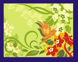 花卉底纹背景