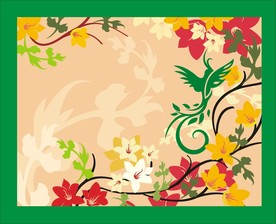 花卉底纹背景