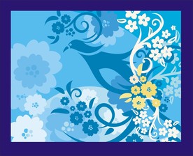 花卉底纹背景