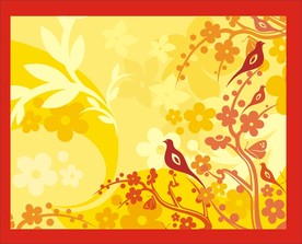 花卉底纹背景