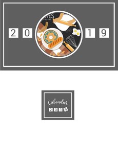 2019面包主题台历