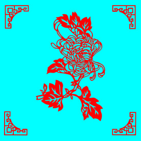 菊花剪纸