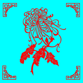 菊花剪纸