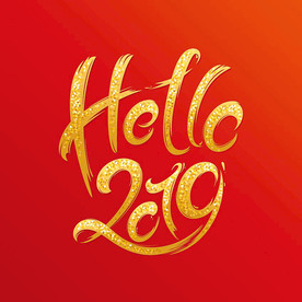 hello2019新年猪年字体