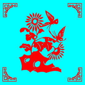 蝶恋花剪纸