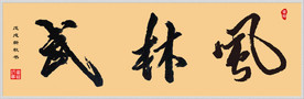 毛笔手书字体  武林风