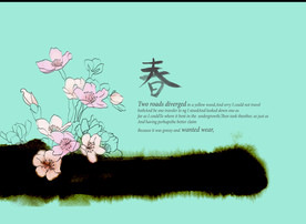 花卉底纹背景