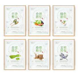 整套食堂文化展板设计