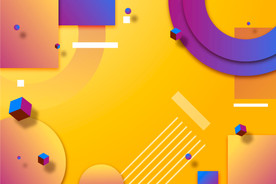 几何抽象风格创意海报背景素材