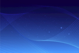 蓝色科技光效线条海报背景素材